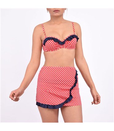 Jupette droite 
Viveto- Vichy