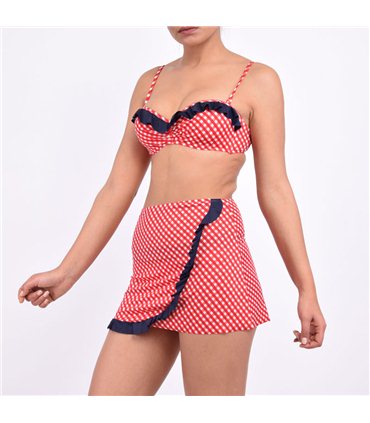 Jupette droite 
Viveto- Vichy