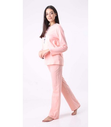 Pantalon - Coton - Saumon