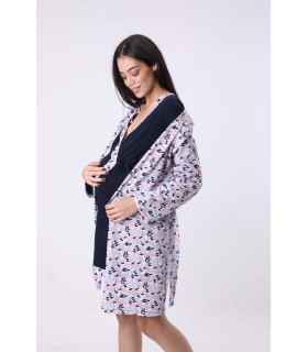 Robe de chambre - coton - Imprimé