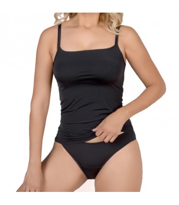 Caraco Col rond - Microfibre