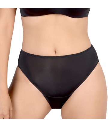 Slip taille haute échancré - Microfibre