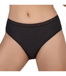 Slip rayure - Noir