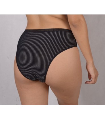 Slip rayure - Noir