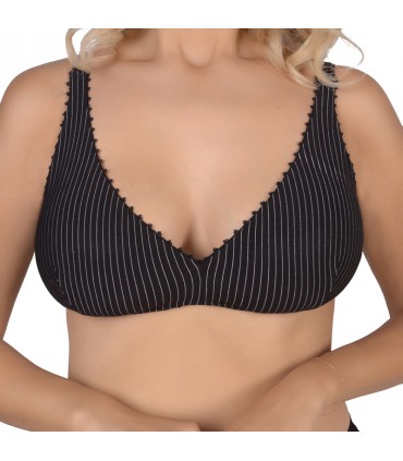Soutien Tirangle - Rayure Noir