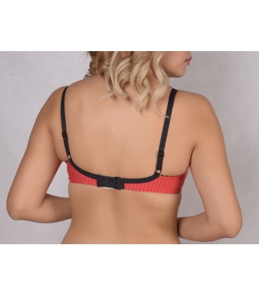 Soutien Push-up - Rayure Rouge