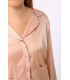 Chemise avec manche - Satin - Rose