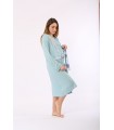 Robe de chambre - Viscose - Bleu Ciel