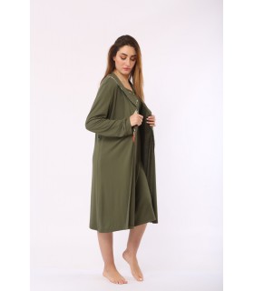 Robe de chambre - Viscose - Vert bouteille