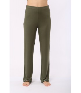 Pantalon - Viscose - Vert bouteille