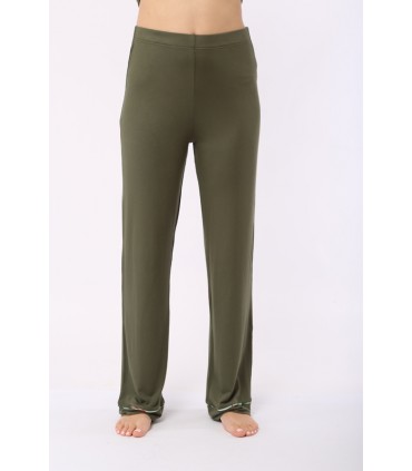 Pantalon - Viscose - Vert bouteille