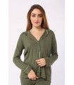 Chemise avec manche - Viscose - Vert bouteille