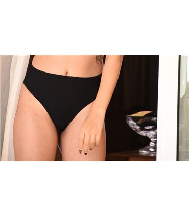 Slip taille haute échancré 