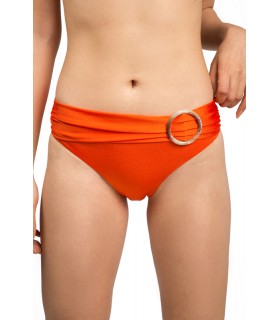 Slip taille basse avec accessoire - Shiny orangé