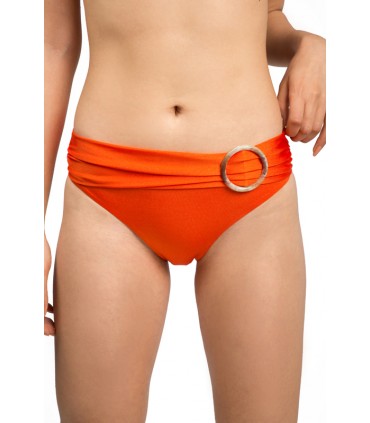 Slip taille basse avec accessoire - Shiny orangé