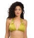 Haut Bikini Triangle avec accessoire - Shiny Vert