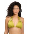 Haut Bikini Triangle avec accessoire - Shiny Vert