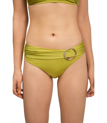 Slip taille basse avec accessoire - Shiny Vert