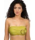 Haut Bikini bandeau avec accessoire - Shiny Vert