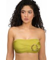 Haut Bikini bandeau avec accessoire - Shiny Vert