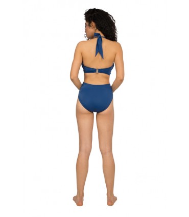 Trikini croisé avec élastique - Bleu Beleze