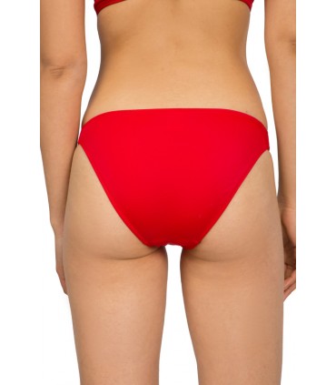 Slip Taille basse avec élastique sur les coté - Rouge Coccinelle
