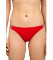 Slip Taille basse avec élastique sur les coté - Rouge Coccinelle