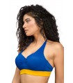 Haut Bikini bandeau - Bi couleur - Spot-Jaune