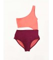 Maillot fillette je m'en fou - Telle mère Telle fille -Bicouleur - Idol-Flamingo