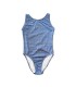 Maillot jeune fille - Géometrique Bleu