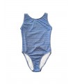 Maillot jeune fille - Géometrique Bleu