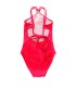 Maillot jeune fille Goutte - Rose Fluo