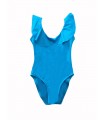 Maillot Volant fillette- Turquoise
