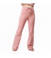 Pantalon Patte d'éléphant - Molletonné - Rose Poudré