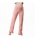 Pantalon avec fente - Molletonné - Rose Poudré