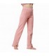 Pantalon avec fente - Molletonné - Rose Poudré