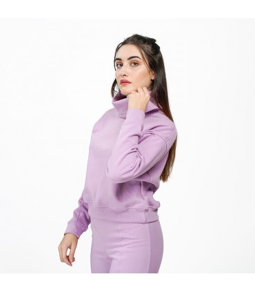 Pull over Size - Molletonné - Violet