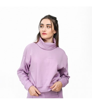 Pull over Size - Molletonné - Violet