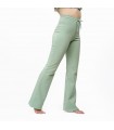 Pantalon Patte d'éléphant - Molletonné - Vert Amande
