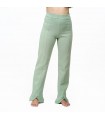 Pantalon avec fente - Molletonné - Vert Amande