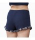 Short avec Volant - Coton - Bleu Marine