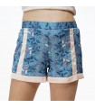 Short avec découpe - Satin - Imprimé Géométrique