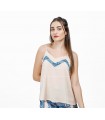Caraco bretelle - Satin - Rose 57