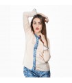 Chemise avec manche - Satin - Rose 57