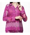 Chemise avec manche - Satin - Imprimé Plume