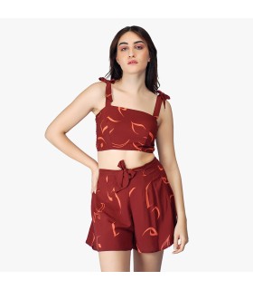 Top + short Calligraphie - Burned  - Beachwear