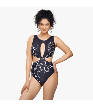 Trikini Goutte - Noir Calligraphie