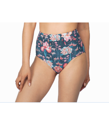 Bas bikini taille haute - Imprimé Floral