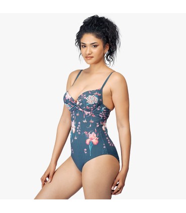 MAILLOT PUSH-UP DOUBLE REMBOURRAGE – FLORAL