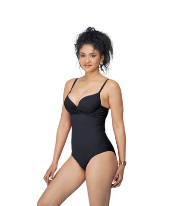 MAILLOT PUSH-UP DOUBLE REMBOURRAGE – NOIR